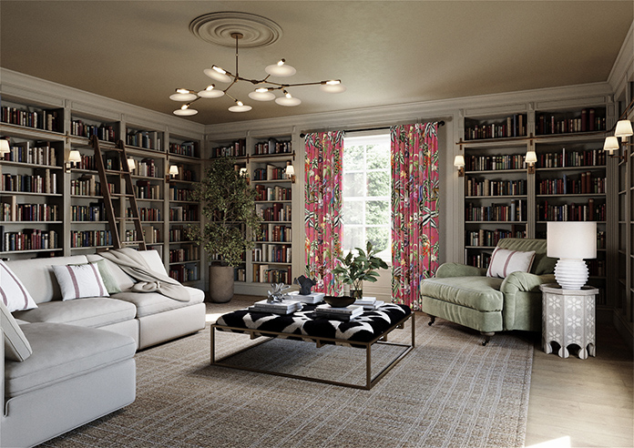 Barbados, Flamingo Pink - Made to Measure Curtain - Image 7